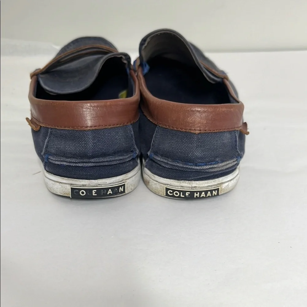 Cole Haan Size 10.5 Men's Navy and Brown Loafers